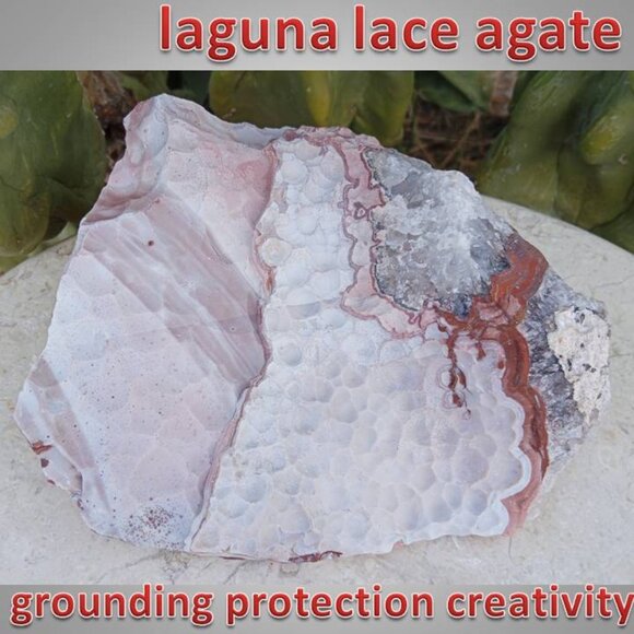 laguna lace agate crystal chunk 03 PROTECTION grounding